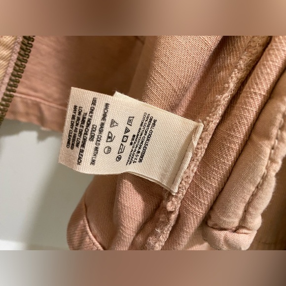 Free People Light Pink Denim Motorcycle Style Jacket - Picture 13 of 13